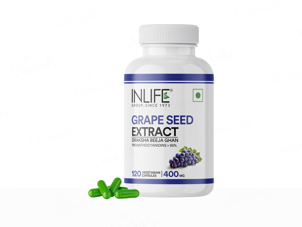 Inlife Grape Seed Extract 400mg Vegetarian Capsule