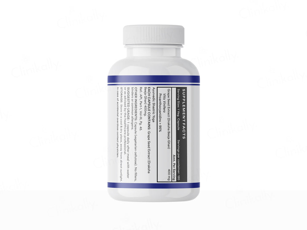 Inlife Grape Seed Extract 400mg Vegetarian Capsule