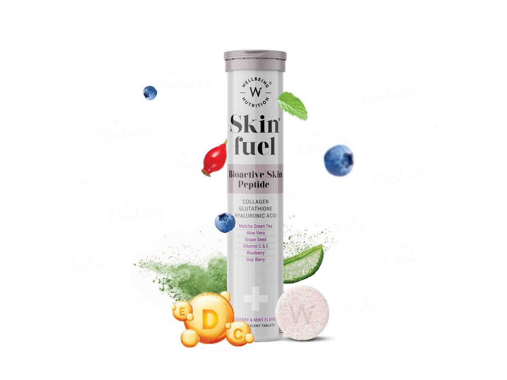Wellbeing Nutrition Skin Fuel Tablet - Blueberry & Mint Flavour
