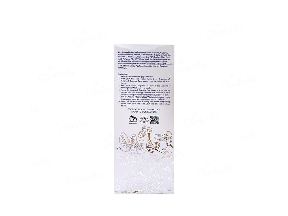 Actame F Foaming Face Wash