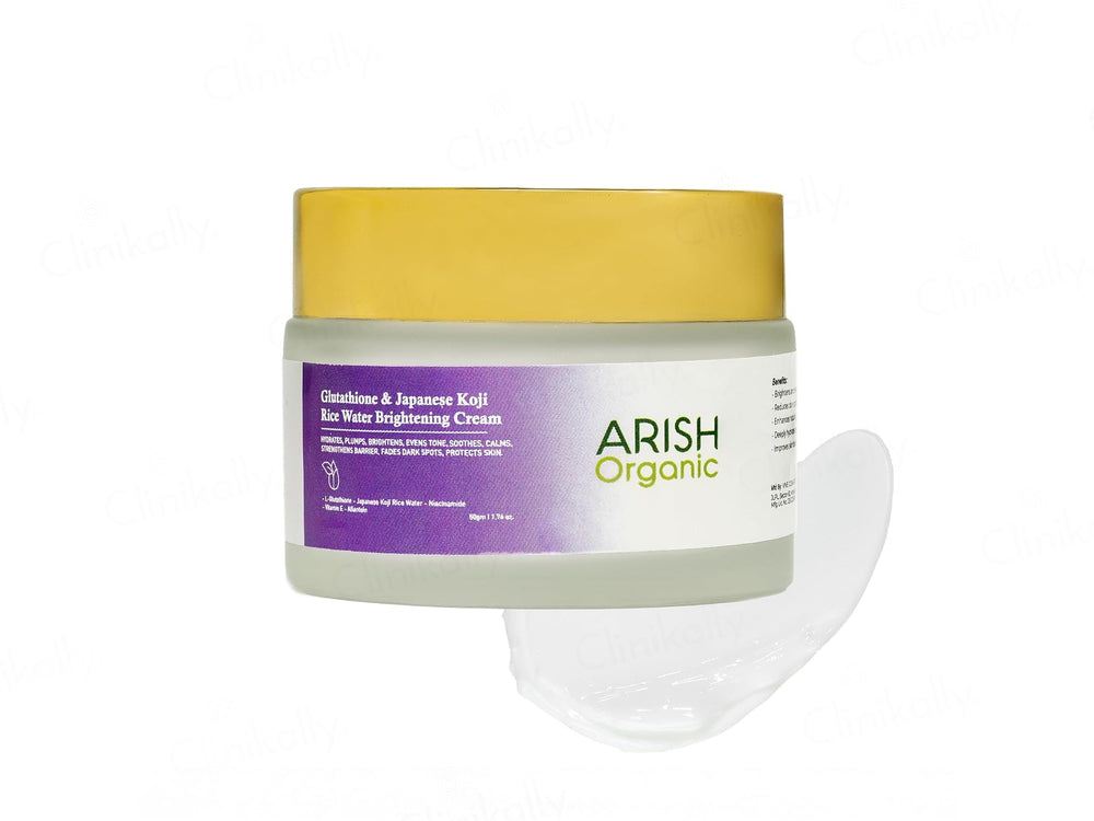 Arish Organic Glutathione & Japanese Koji Rice Water Brightening Cream
