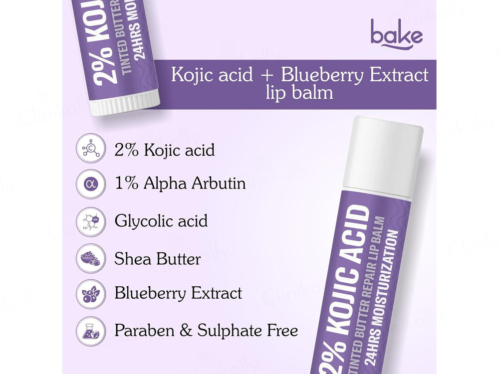 BAKE 2% Kojic Acid Tinted Butter Brightening Lip Balm