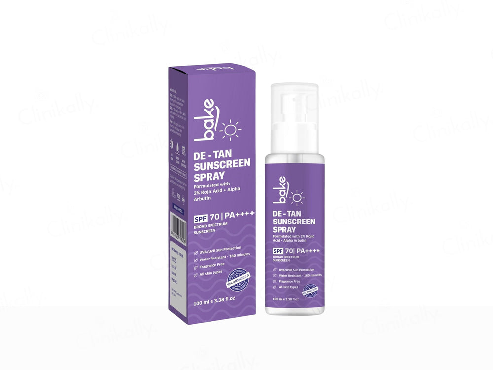 BAKE De-Tan Sunscreen Spray SPF 70 PA+++
