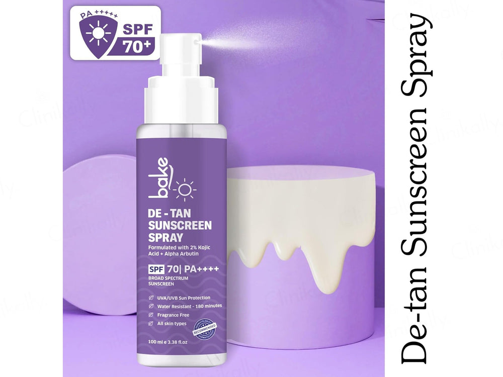 BAKE De-Tan Sunscreen Spray SPF 70 PA+++