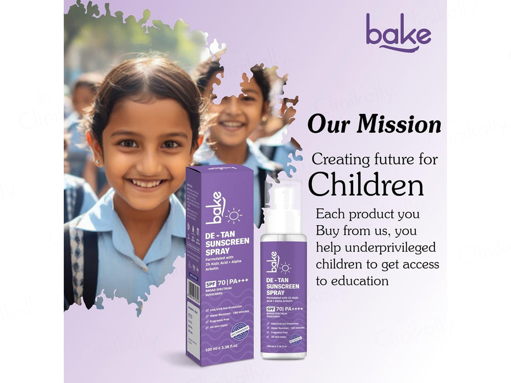 BAKE De-Tan Sunscreen Spray SPF 70 PA+++