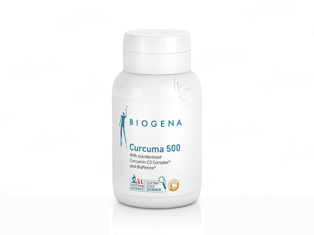 Biogena Curcuma 500 Curcumin C3 Complex & Bioperine Food Supplement Capsule
