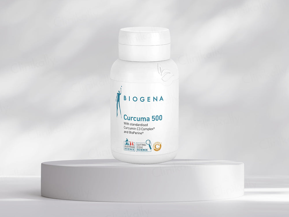 Biogena Curcuma 500 Curcumin C3 Complex & Bioperine Food Supplement Capsule