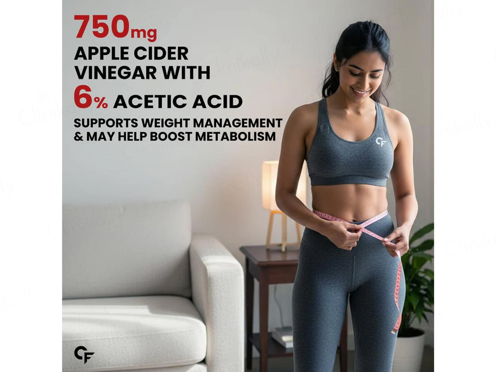 Carbamide Forte Apple Cider Vinegar Nagarmotha + Moringa Effervescent Tablet - Apple Flavour