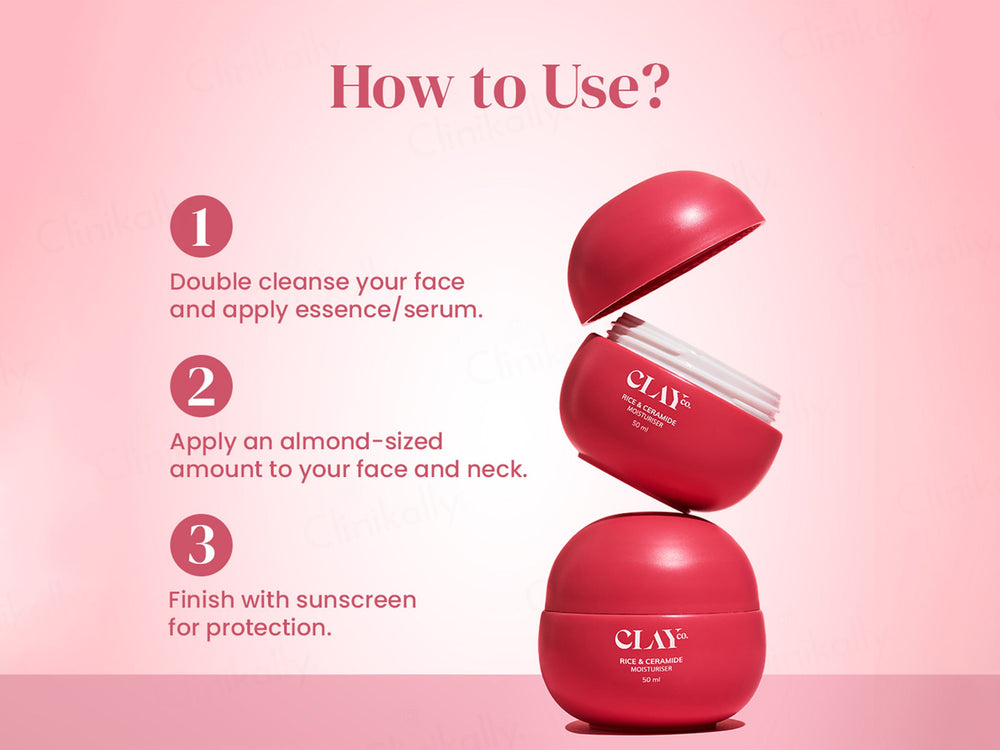 ClayCo Rice & Ceramide Moisturiser With Vitamin B12 & Cica Exosomes