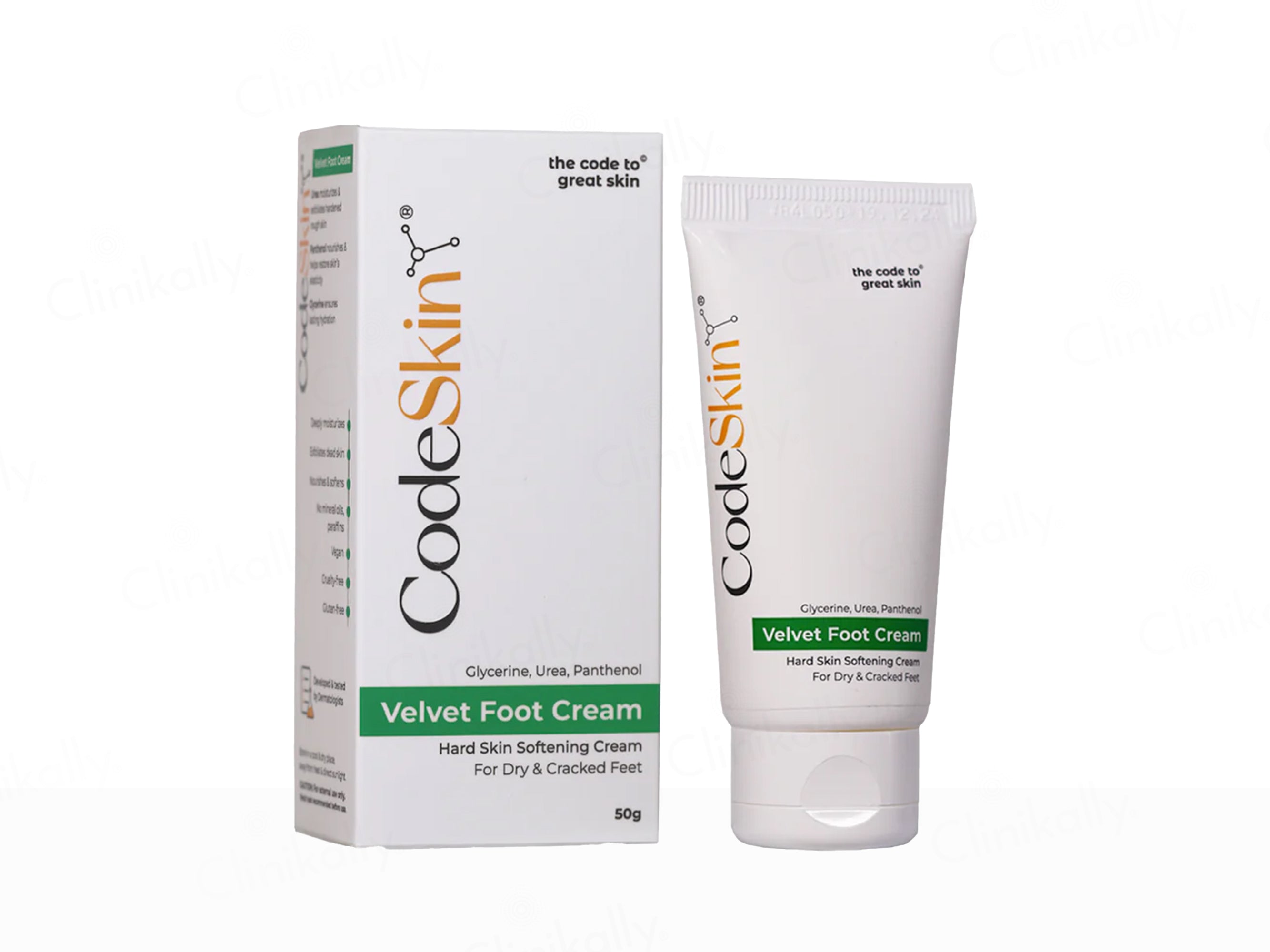 CodeSkin Velvet Foot Skin Softening Cream For Dry & Cracked Feet