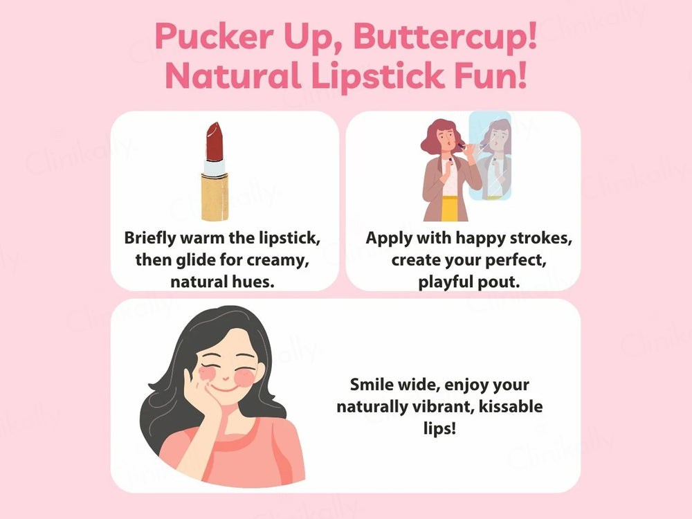 Earth Baby Lip-Nourishing Colour Lipstick Au Naturale - Copper Red