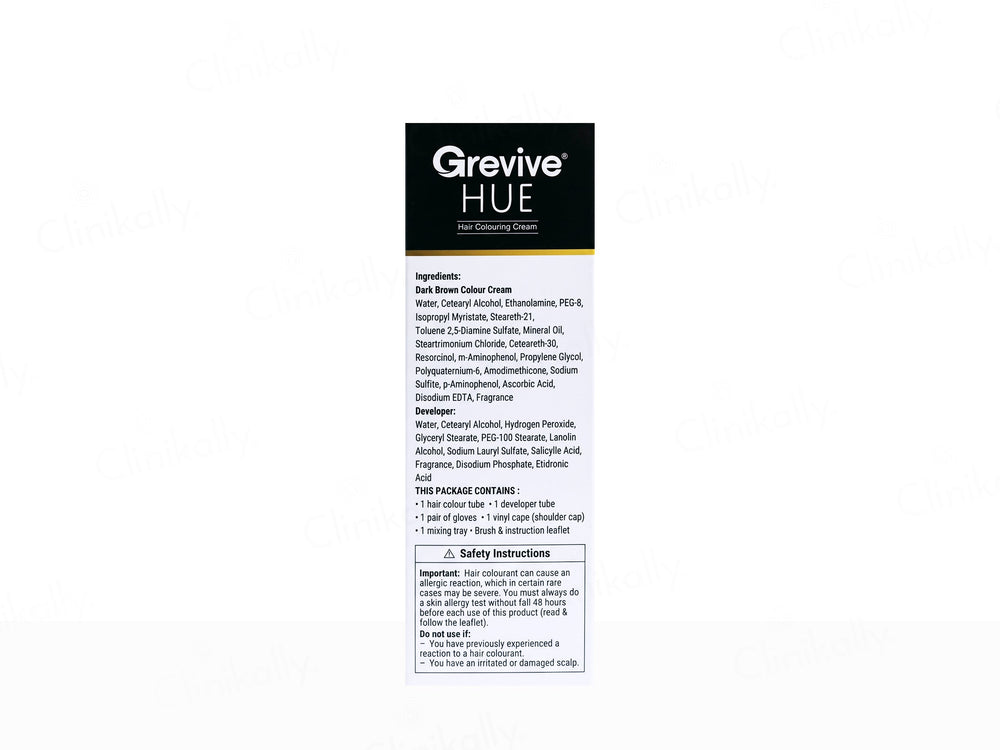 Grevive Hue Hair Colouring Cream (Dark Brown)