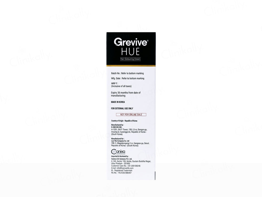 Grevive Hue Hair Colouring Cream (Dark Brown)