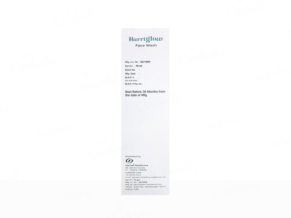 Harriglow Skin Whitening Oil Free Creamy Face Wash
