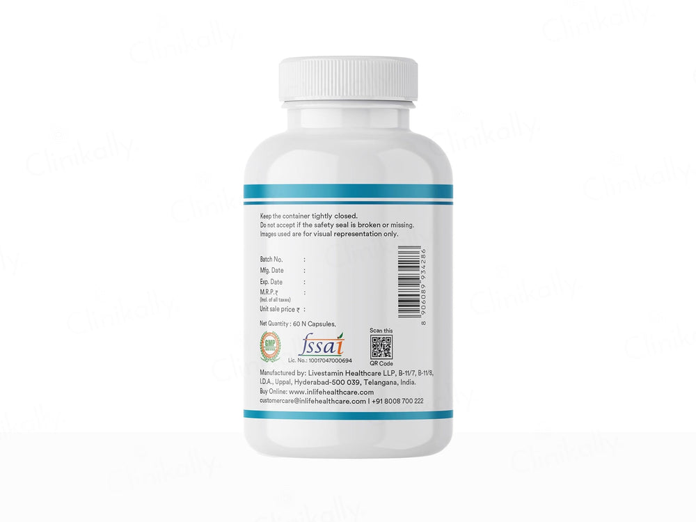Inlife Aquamin Magnesium With Zinc Gluconate Health Supplement Vegetarian Capsule
