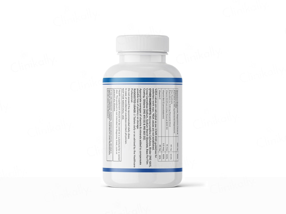 Inlife High Strength Magnesium Complex 5x 2000mg Health Supplement Veg Tablet