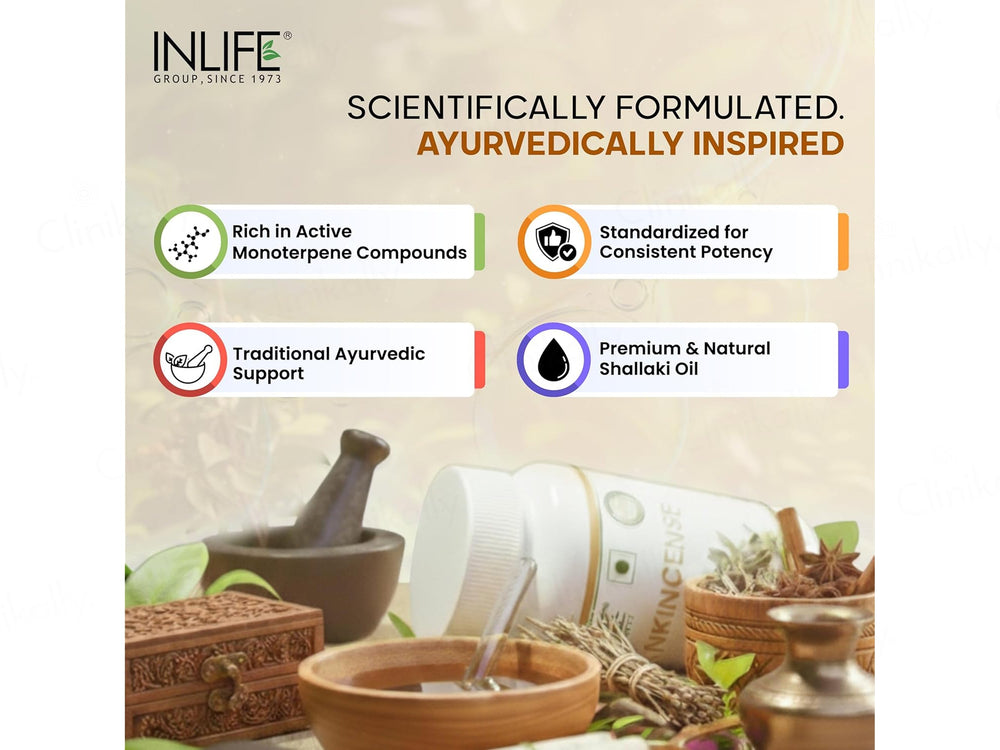 Inlife Natural Frankincense Oil 150mg Liquid Filled Veg Capsule