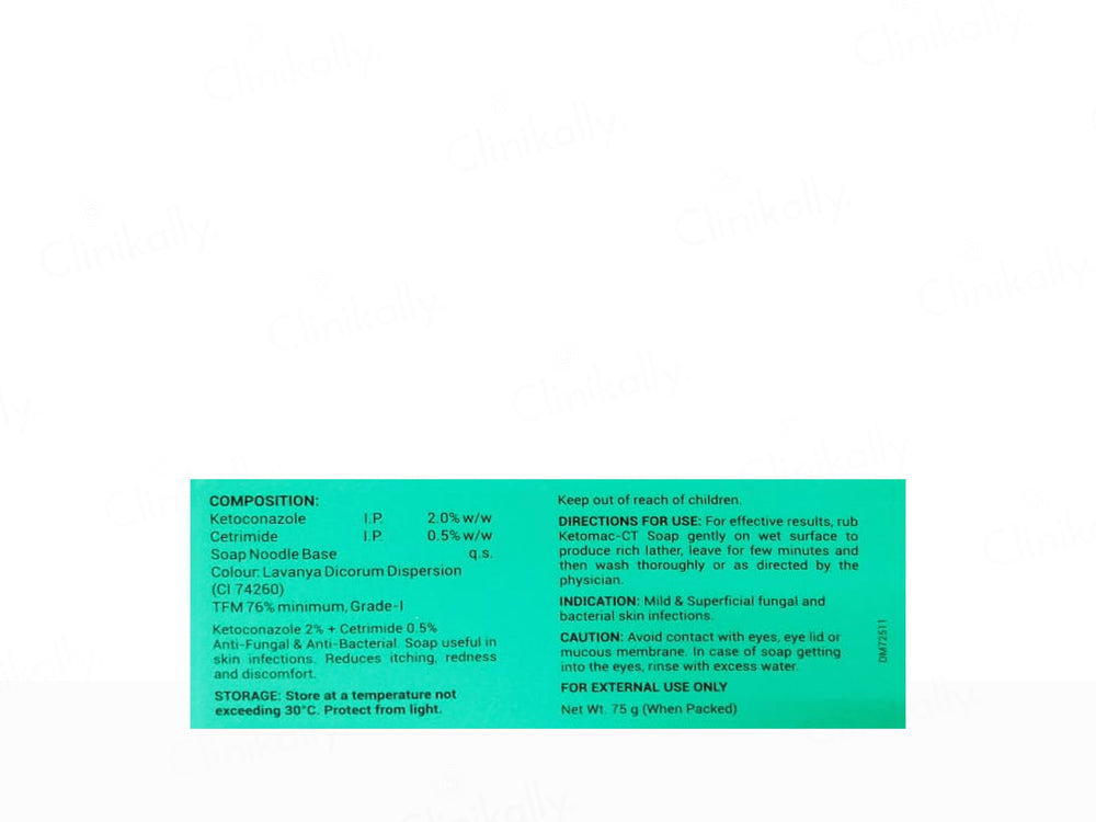 Ketomac-CT Anti-Fungal & Anti-Bacterial Medicated Soap