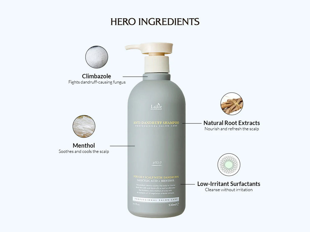 Lador Salicylic Acid + Menthol Anti-Dandruff Shampoo For Oily Scalp