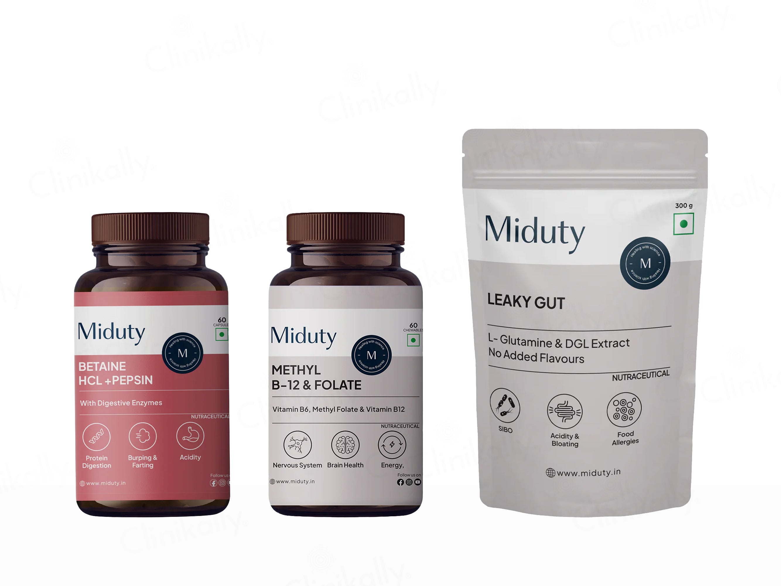 Miduty Acidity Supplement Bundle