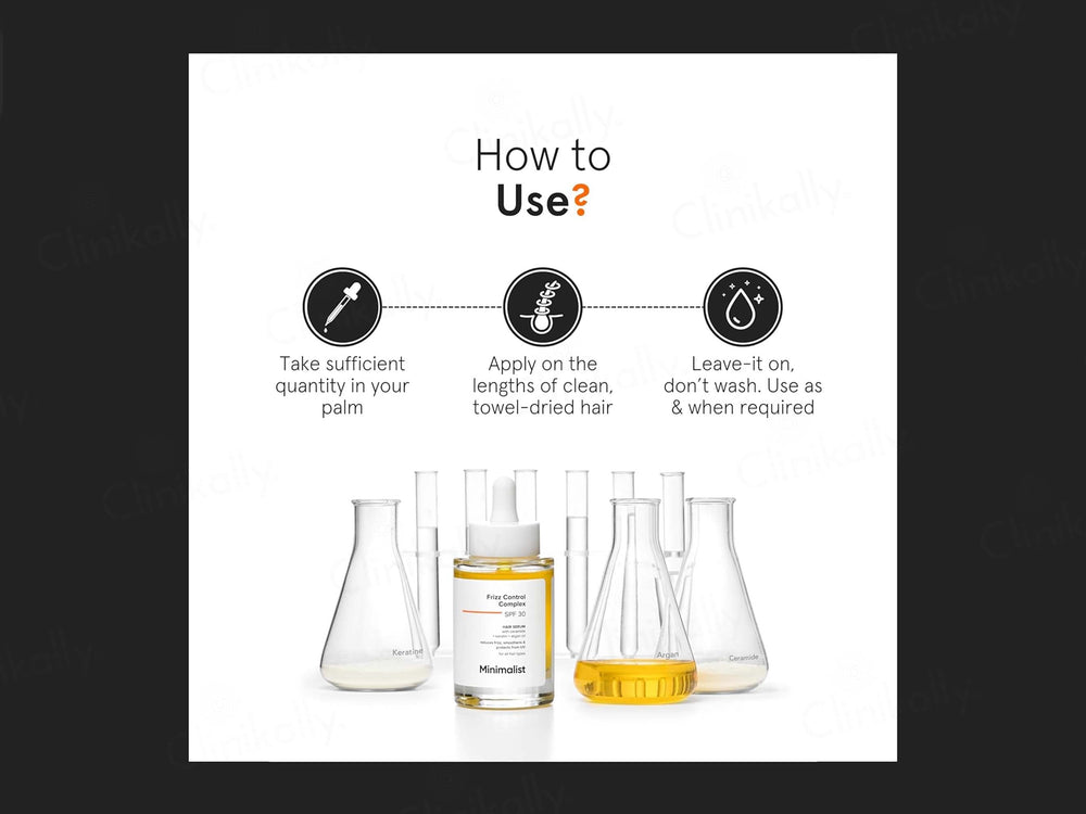 Minimalist Frizz Control Complex Hair Serum SPF 30