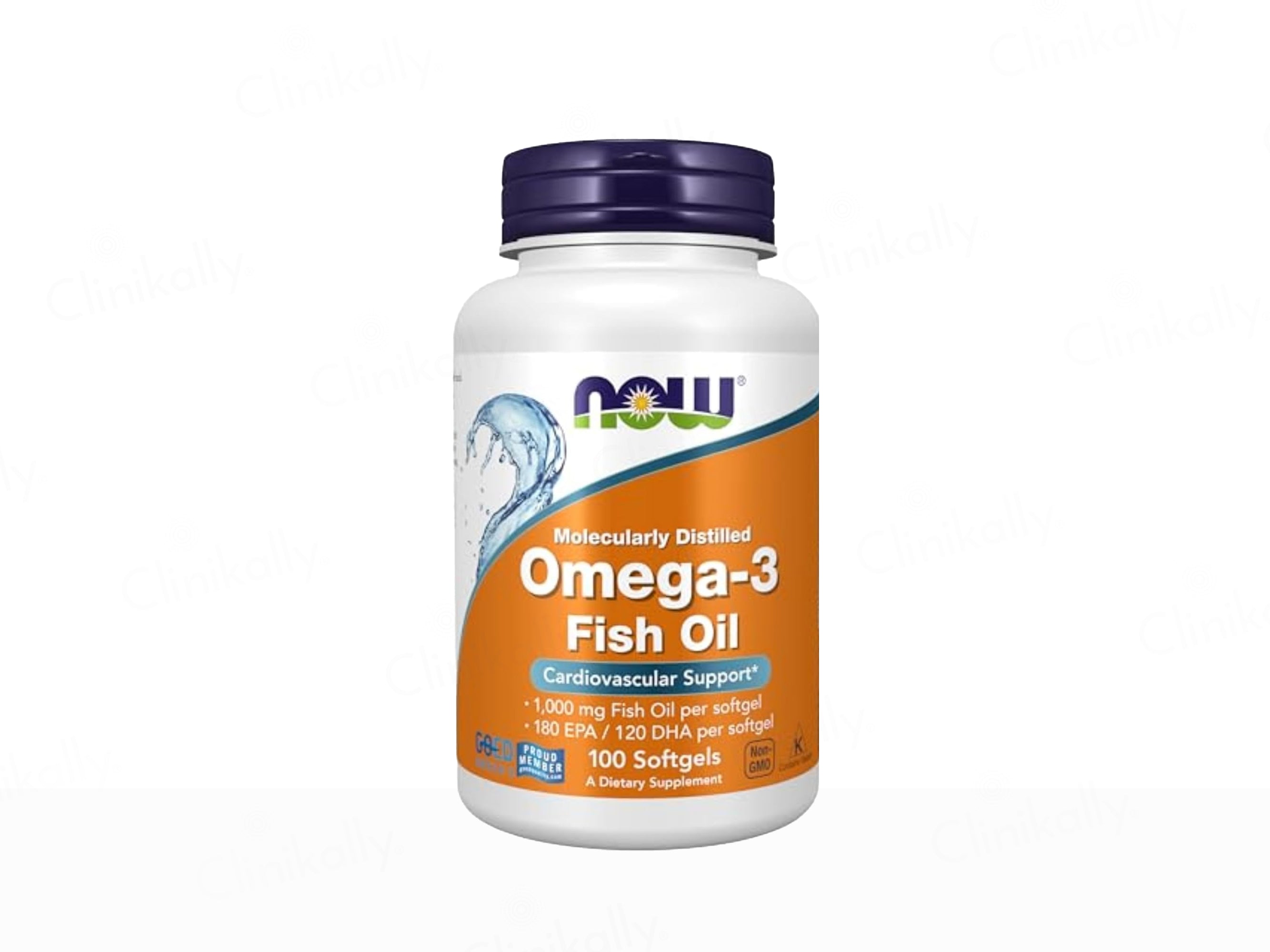 Now Foods Omega-3 Fish Oil Dietary Supplement Softgel