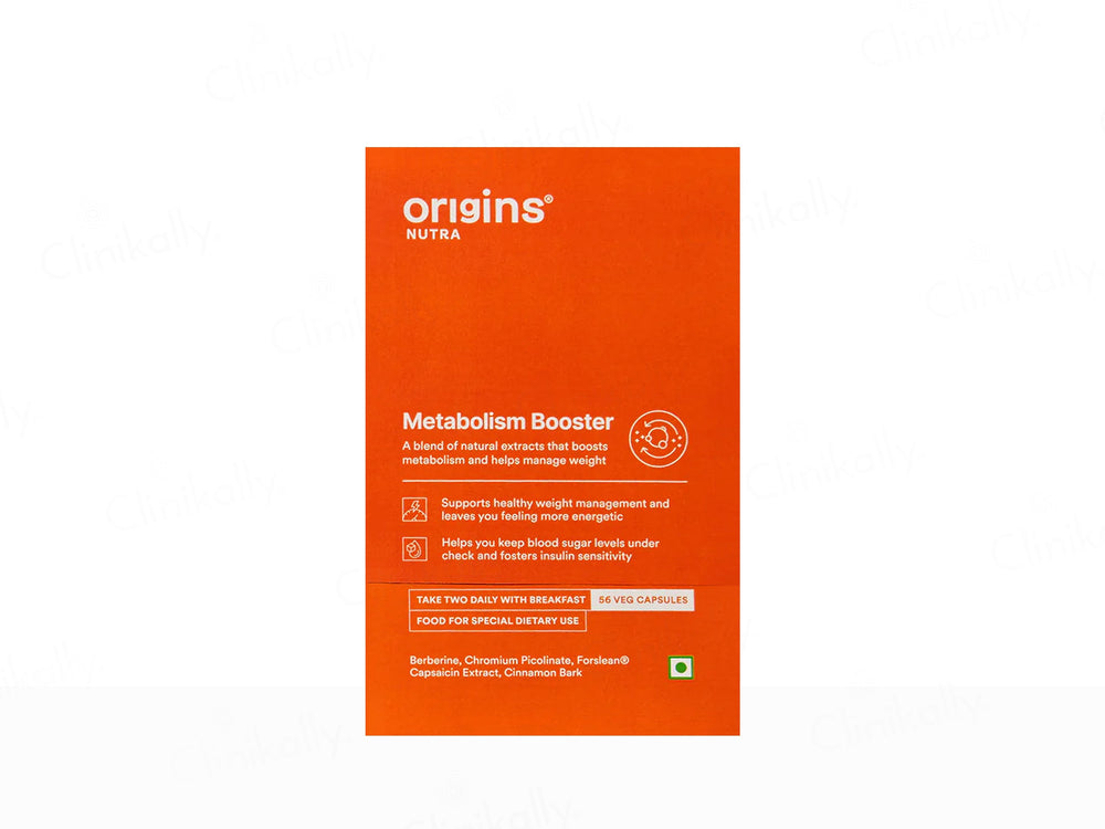 Origins Nutra Metabolism Booster Nutraceutical Veg Capsule