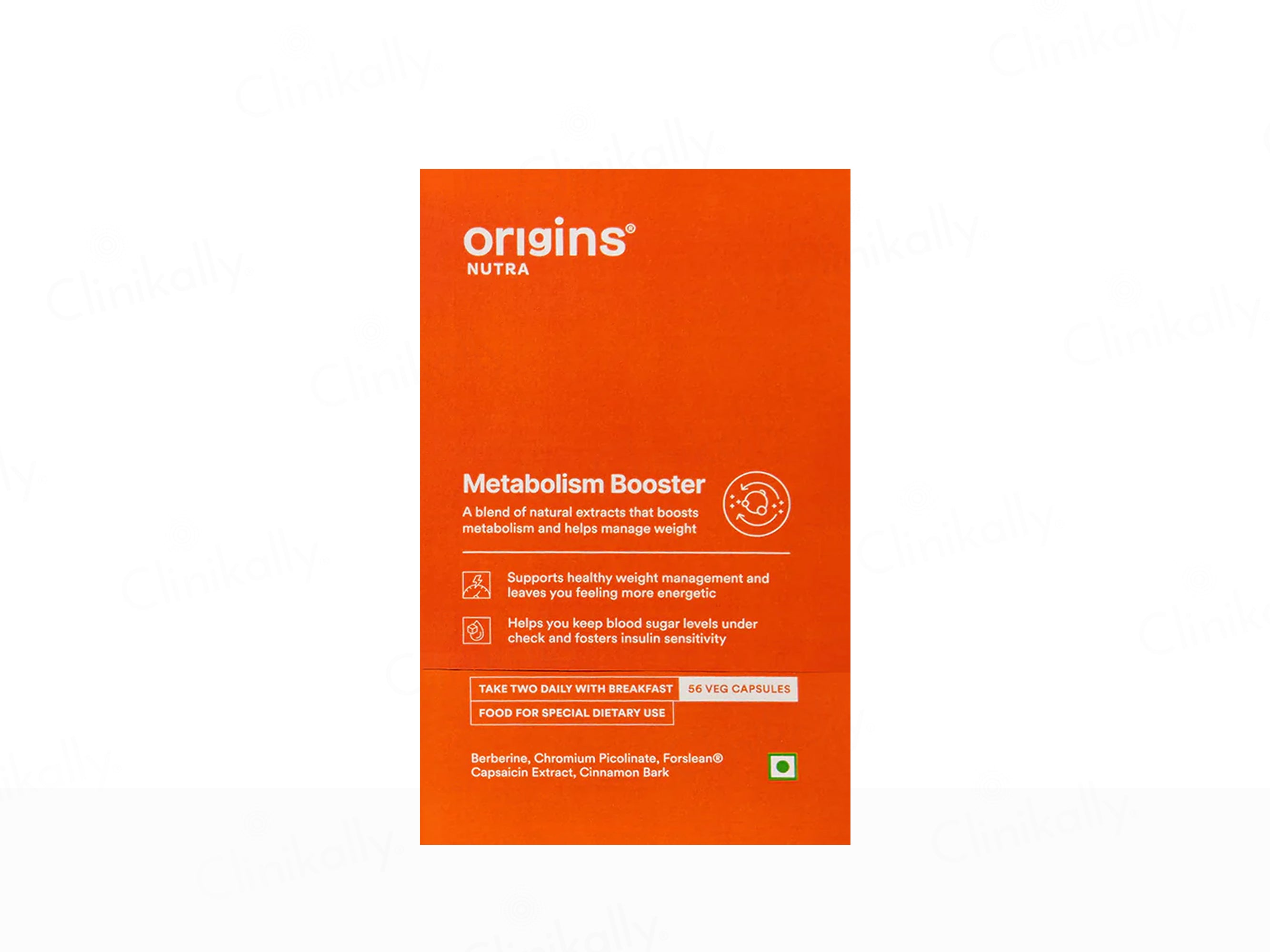 Origins Nutra Metabolism Booster Nutraceutical Veg Capsule