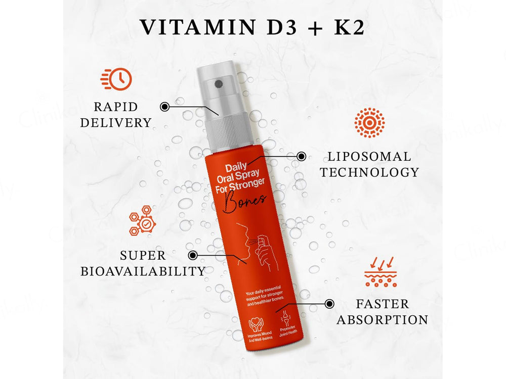 Oriygen Vitamin D3 & K2 Daily Oral Spray - Orange Flavour