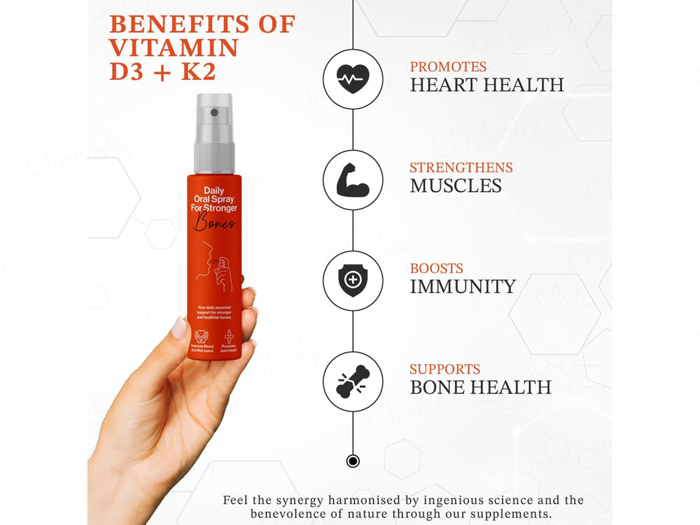 Oriygen Vitamin D3 & K2 Daily Oral Spray - Orange Flavour