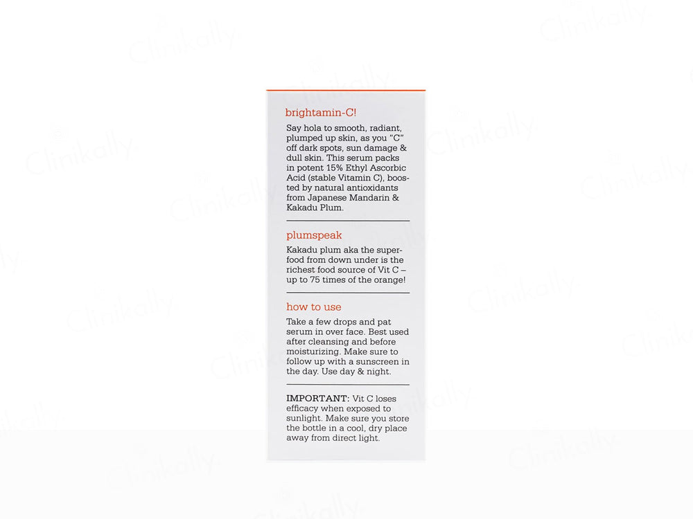 Plum 15% Vitamin C Glow Boost Face Serum With Mandarin