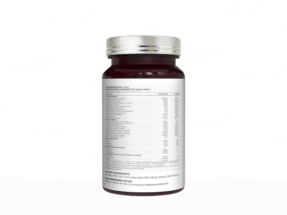 Pure Nutrition Sports Multivitamin+ 2419mg Nutraceutical Veg Tablet