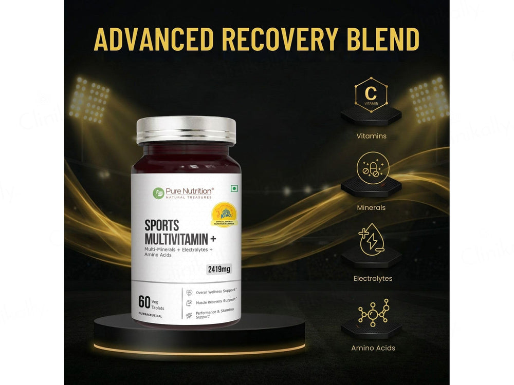 Pure Nutrition Sports Multivitamin+ 2419mg Nutraceutical Veg Tablet