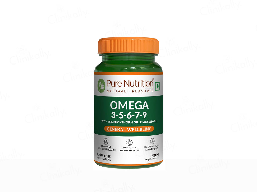 Pure Nutrition Vegan Omega 3-5-6-7-9 Veg Softgel