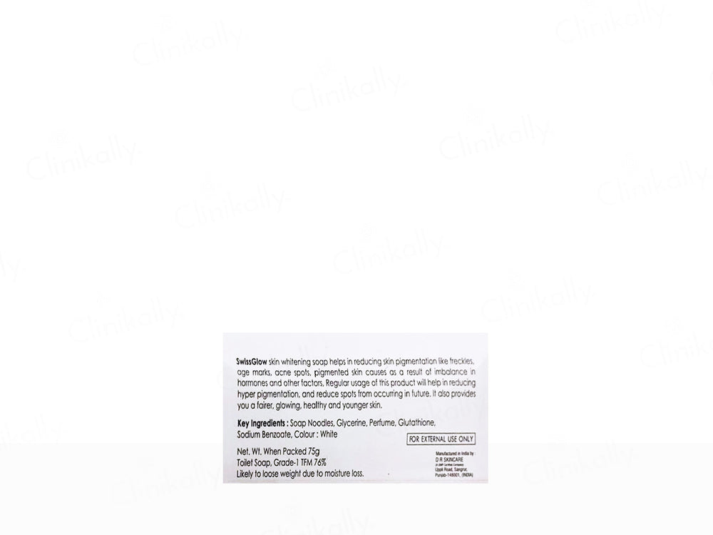 Swisscosmed SwissGlow Skin Whitening Soap