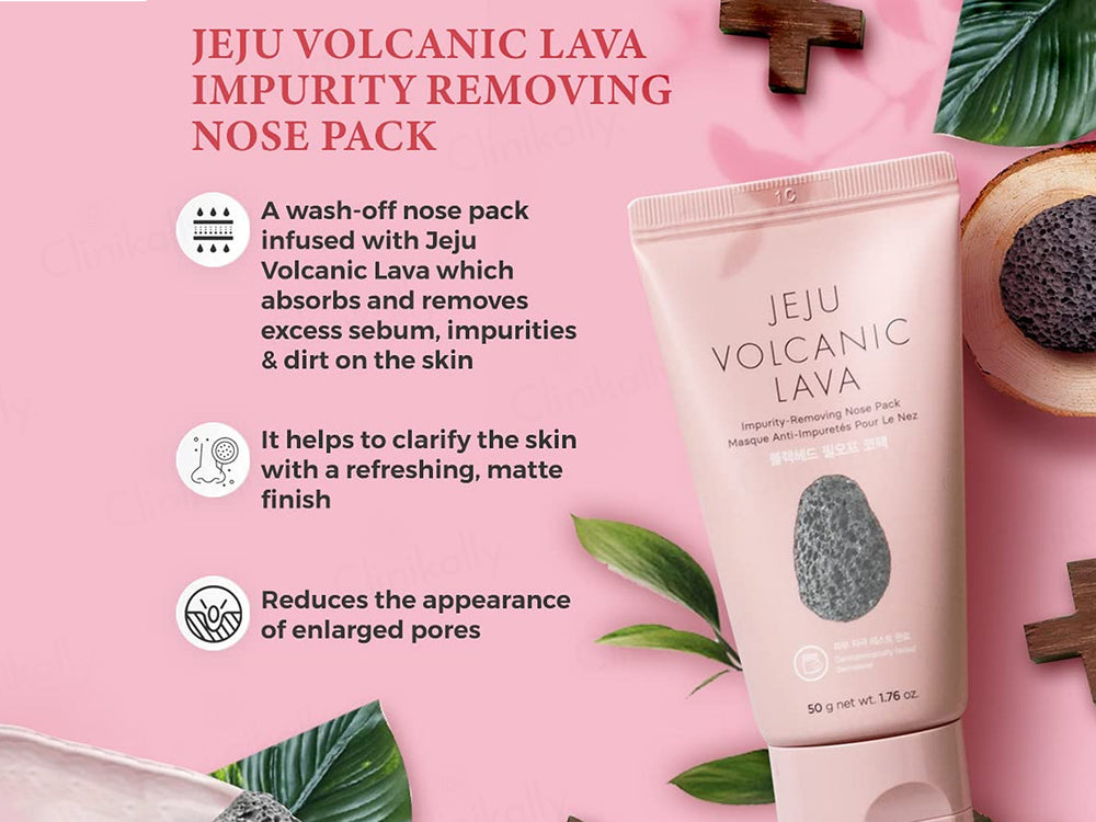 The Face Shop Jeju Volcanic Lava Impurity Removing Nose Pack