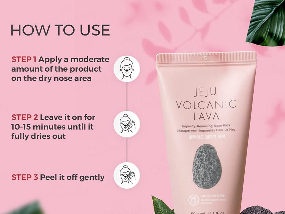 The Face Shop Jeju Volcanic Lava Impurity Removing Nose Pack