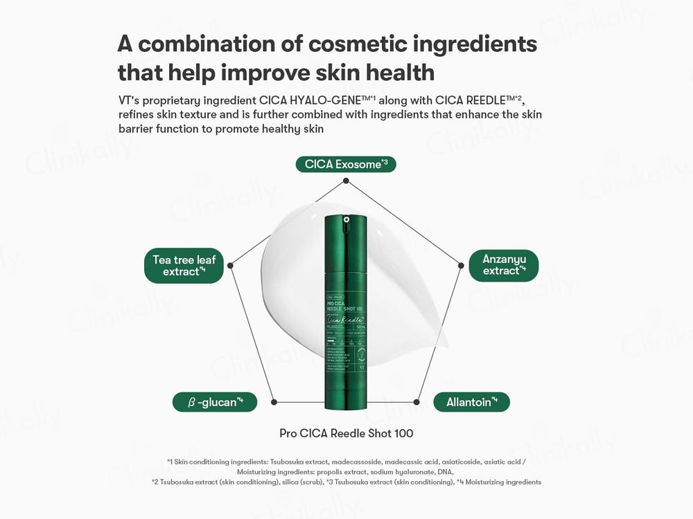 VT Cosmetics 100 Pro Cica Reedle Shot