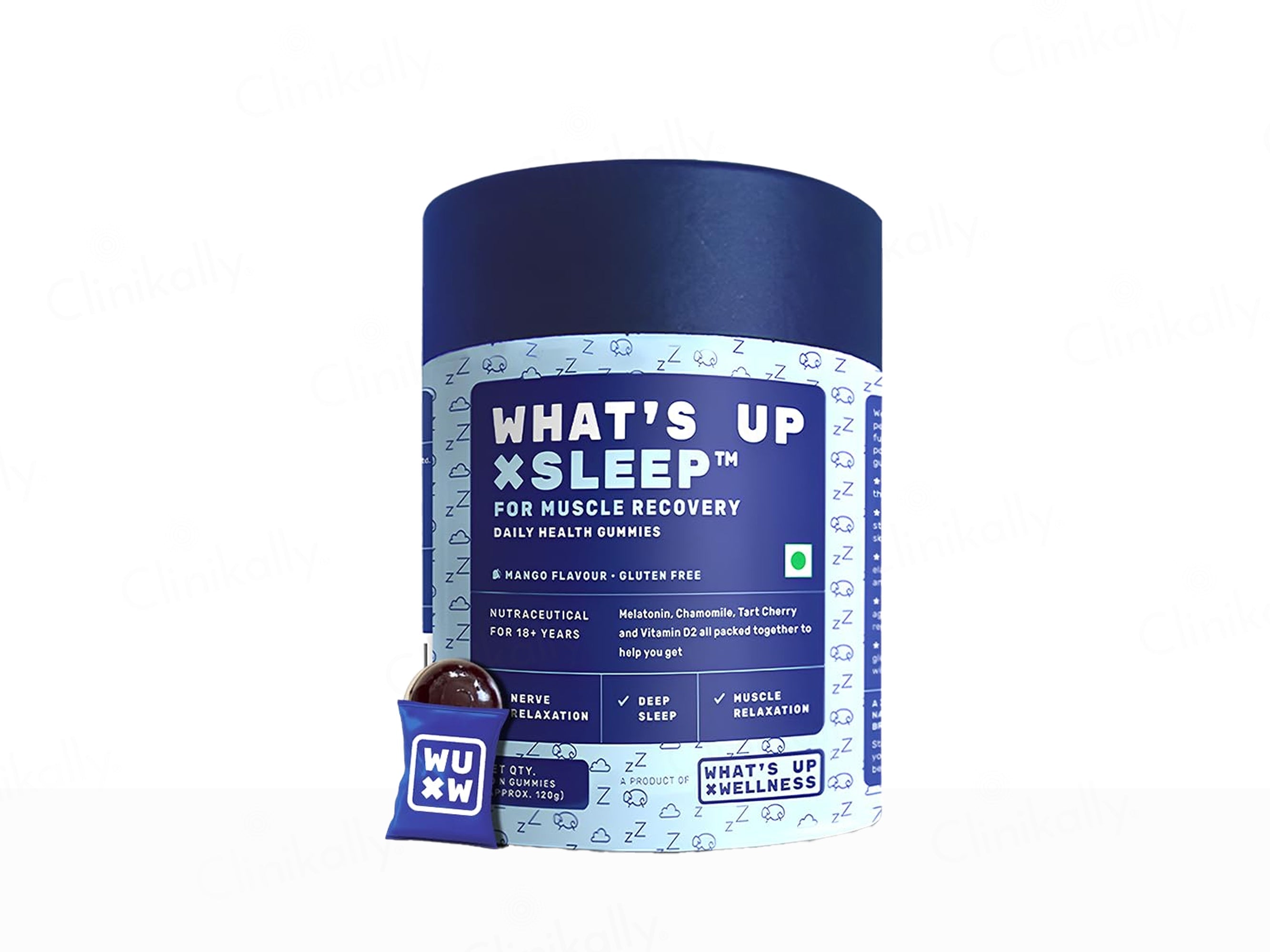 What's Up Wellness Sleep Nutraceutical Gummies - Mango Flavour