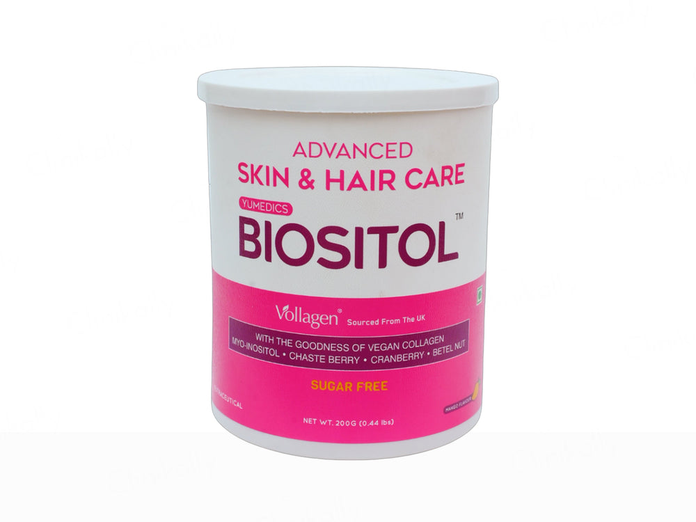 Yumedics Biositol Advanced Skin & Hair Care Vegan Collagen Powder - Mango Flavour
