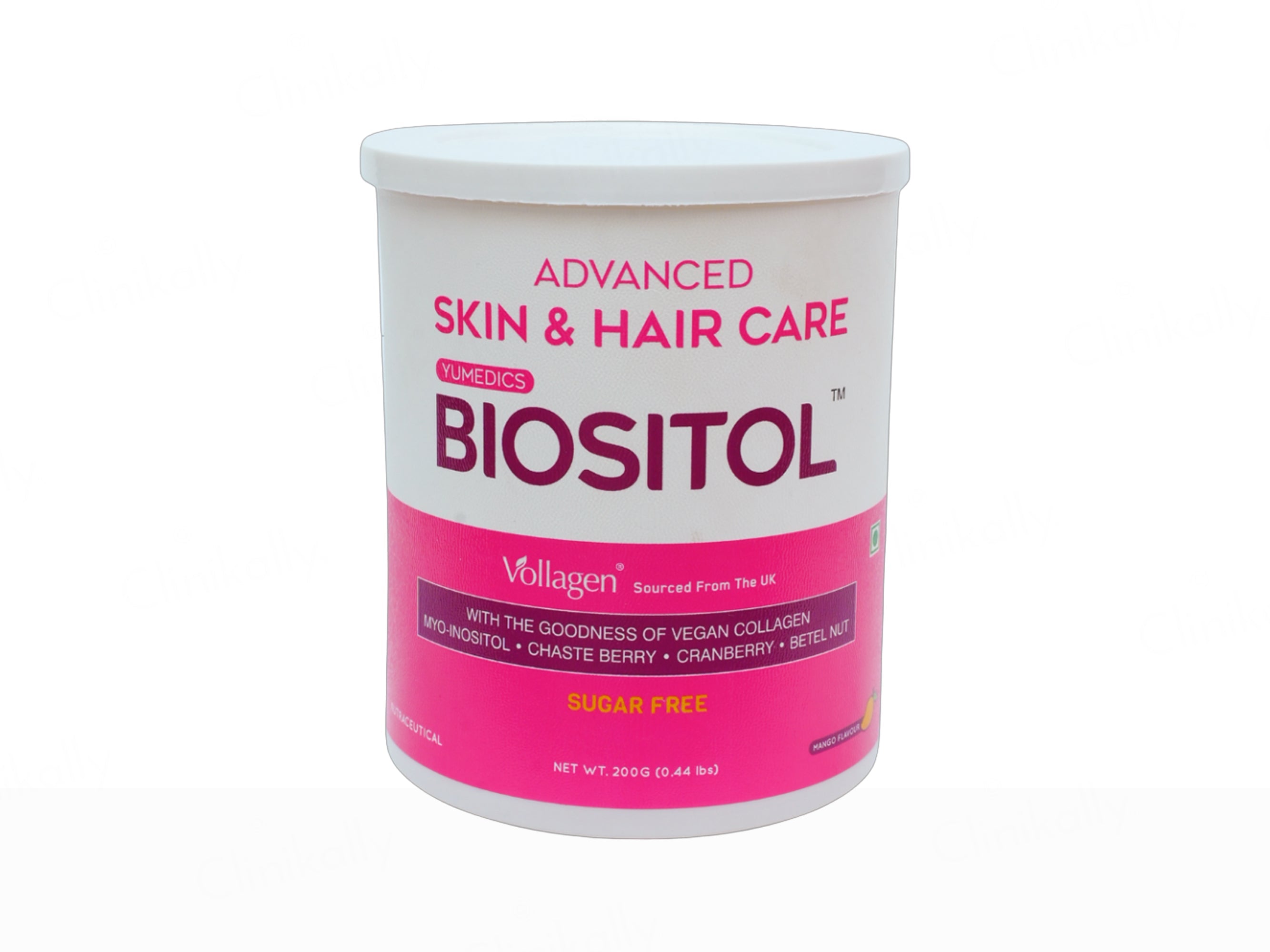 Yumedics Biositol Advanced Skin & Hair Care Vegan Collagen Powder - Mango Flavour