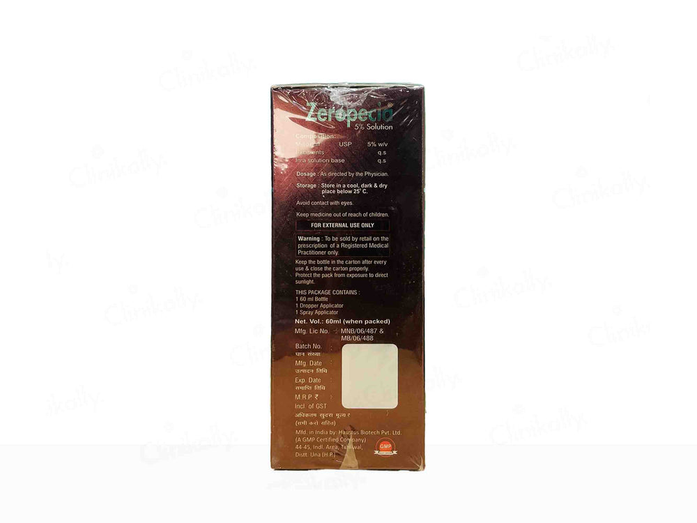Zeropecia 5% Topical Solution
