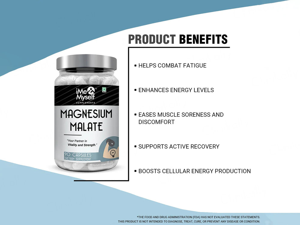 iMeMyself Magnesium Malate Dietary Supplement Vegetarian Capsule