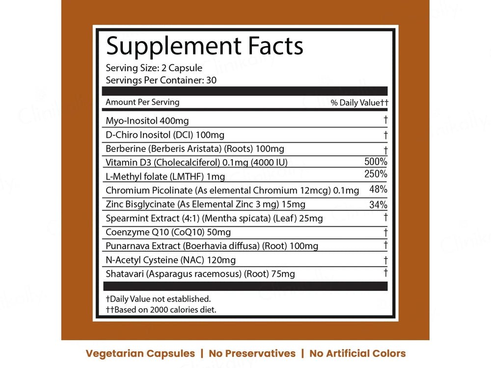 iMeMyself Ova Balance Dietary Supplement Vegetarian Capsule