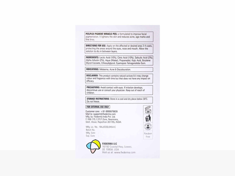 Fixderma Peelplex Pigment Miracle Peel