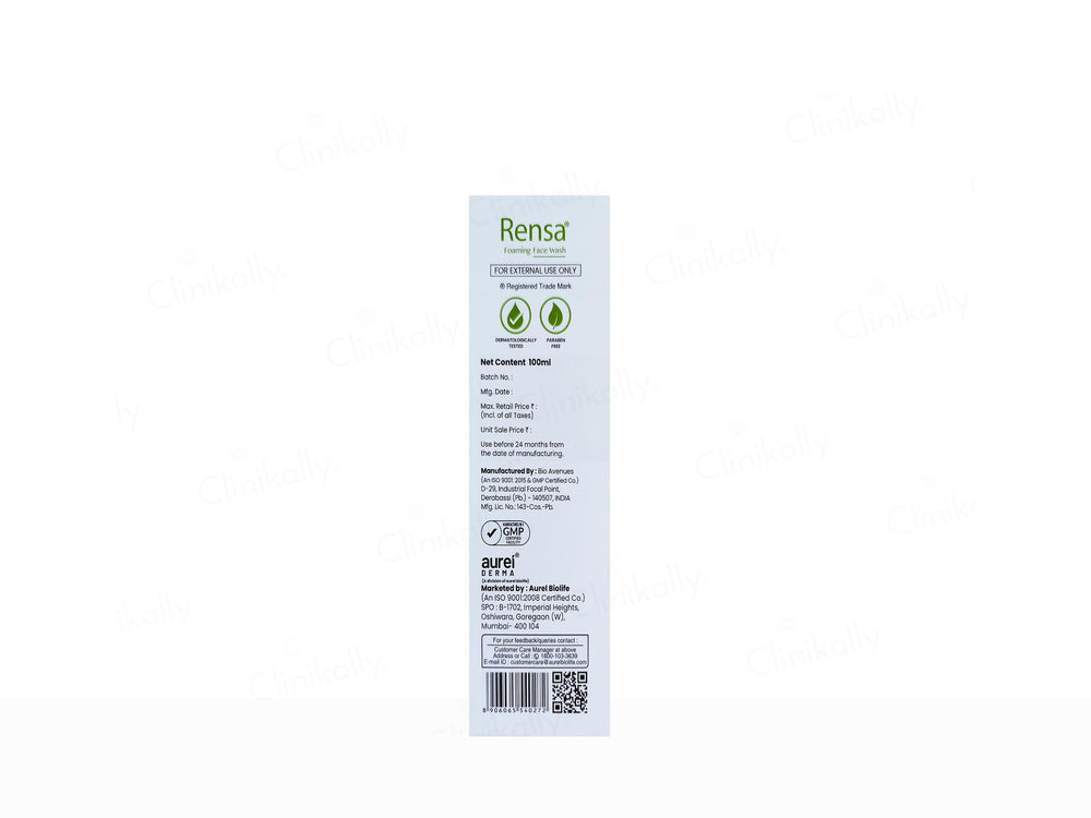 Rensa Foaming Face Wash
