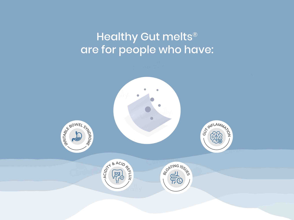 Wellbeing Nutrition Melts Into Healthy Gut Oral Strip - Mixed Berry Blast Flavour