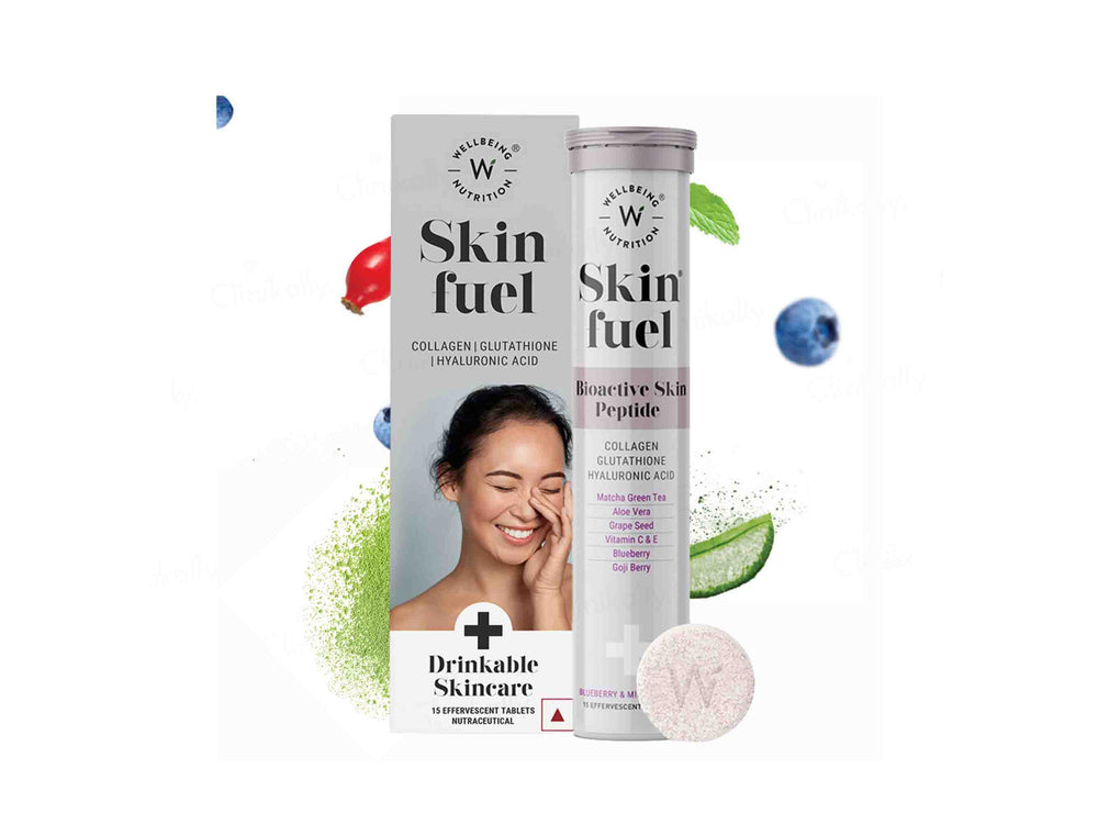Wellbeing Nutrition Skin Fuel Tablet - Blueberry & Mint Flavour