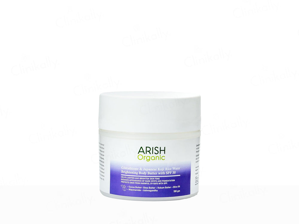 Arish Organic Glutathione & Japanese Koji Rice Water Brightening Body Butter With SPF 30