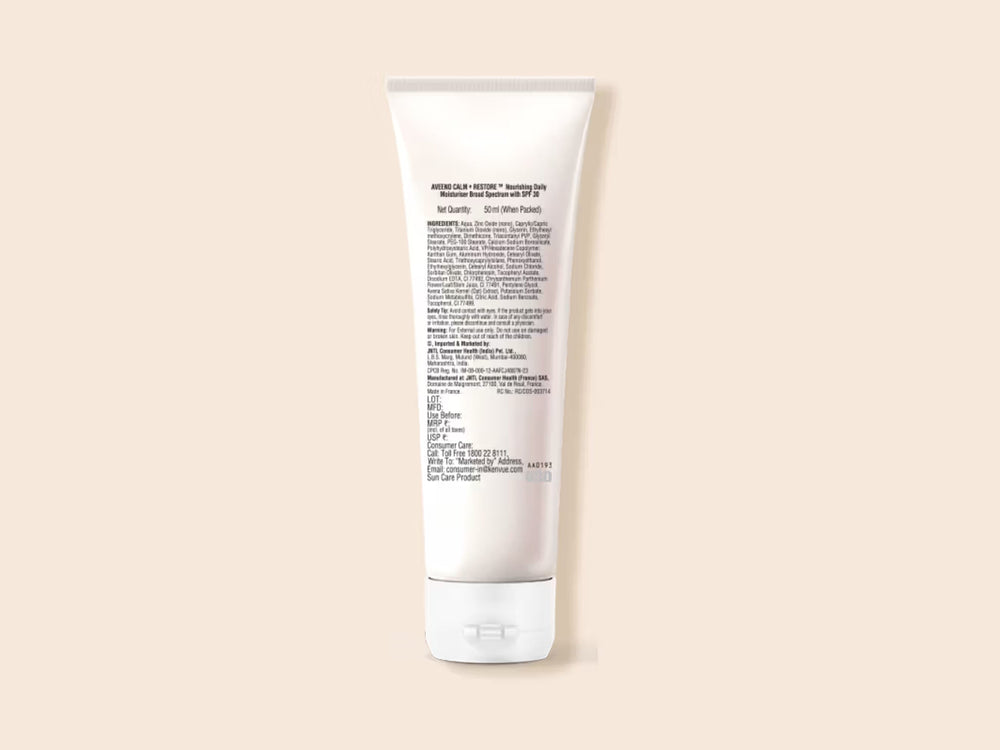 Aveeno Calm+ Restore Nourishing Daily Moisturiser Sheer Tint SPF 30